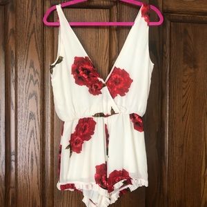 Winston White White Rose Romper
